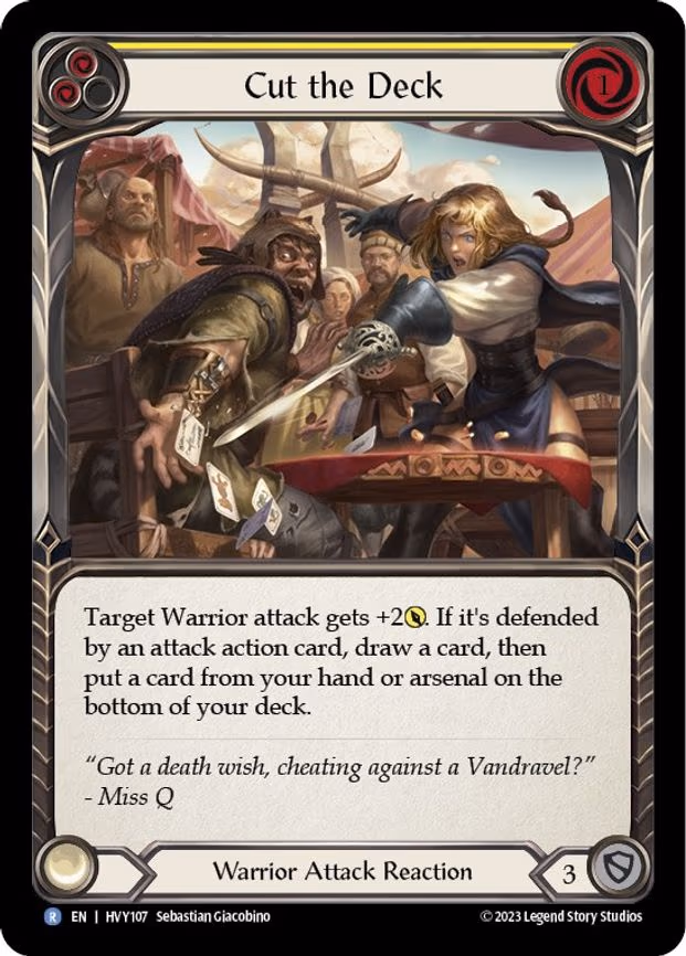 Cut the Deck (Yellow) - Rare (HVY107)