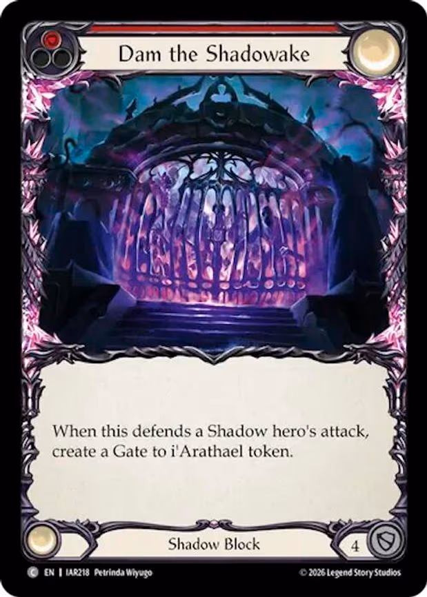 Dam the Shadowake (Red) - Common (IAR218)