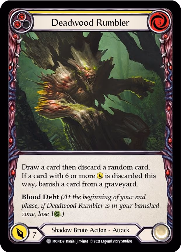 Deadwood Rumbler (Yellow) - Common (MON139)