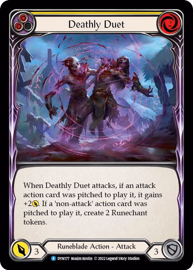 Deathly Duet (Yellow) - Rare (DYN177)