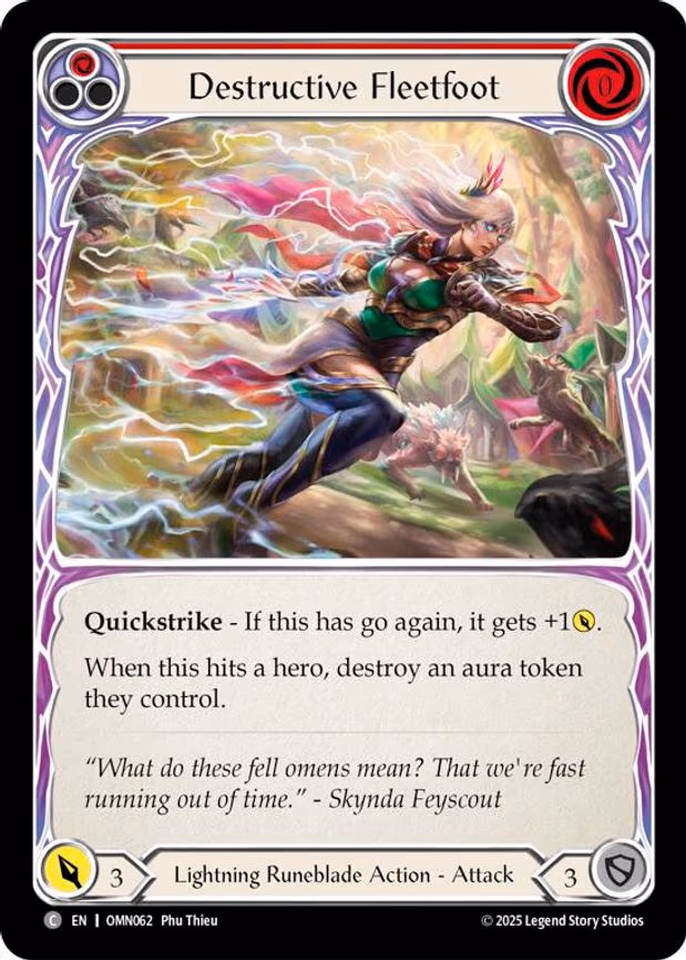 Destructive Fleetfoot (Red) - Common (OMN062)