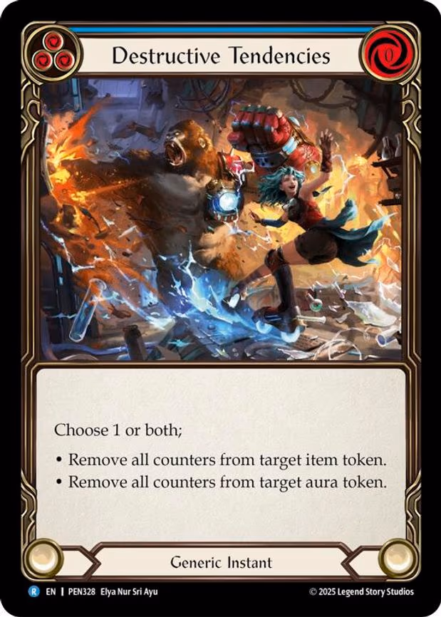 Destructive Tendencies (Blue) - Rare (PEN328)