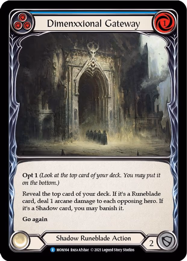Dimenxxional Gateway (Blue) - Rare (MON164)