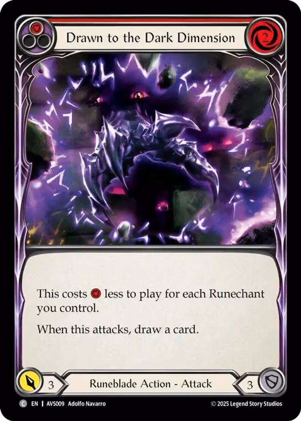 Drawn to the Dark Dimension (Red)