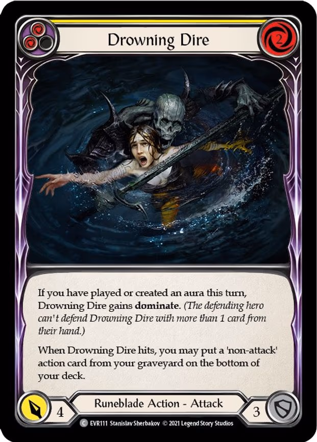 Drowning Dire (Yellow) - Common (EVR111)