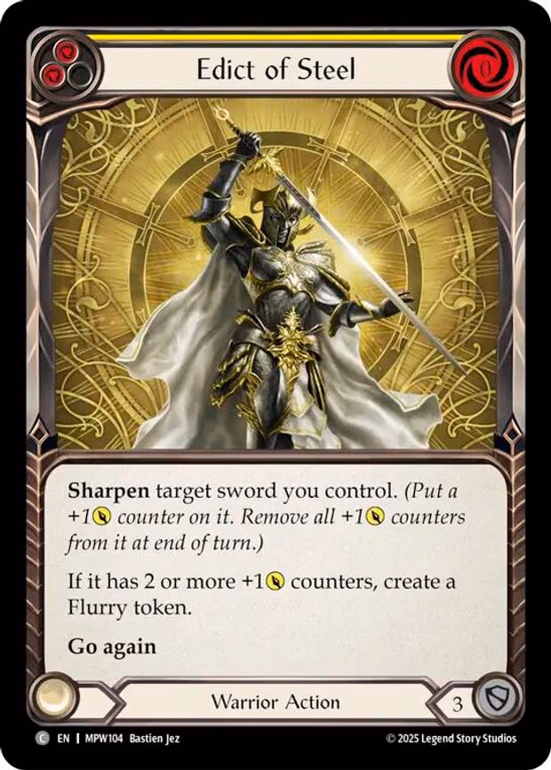 Edict of Steel (Yellow) - Common (MPW104)