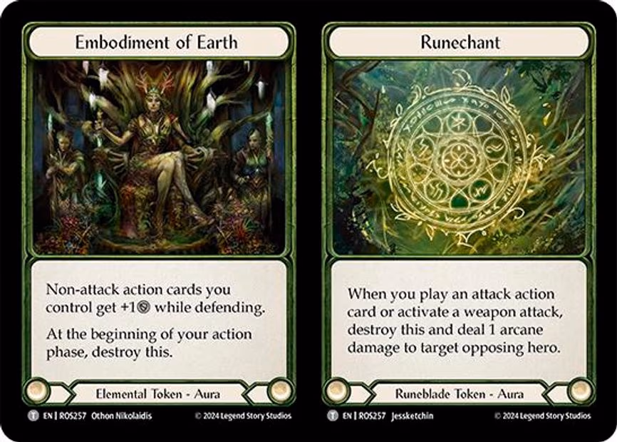 Embodiment of Earth // Runechant // Embodiment of Lightning // Runechant - Token