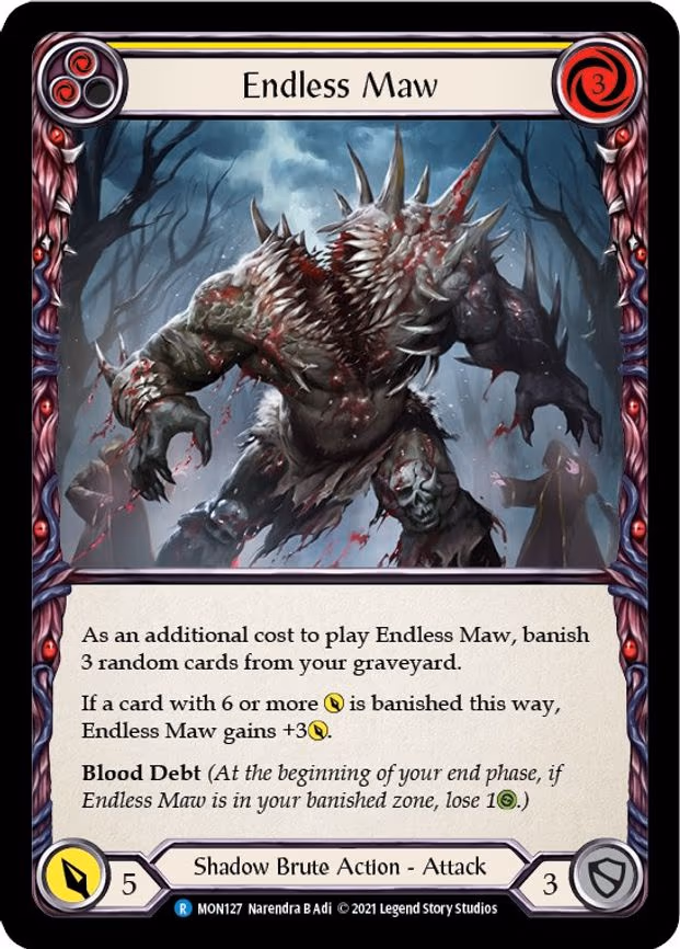 Endless Maw (Yellow) - Rare (MON127)