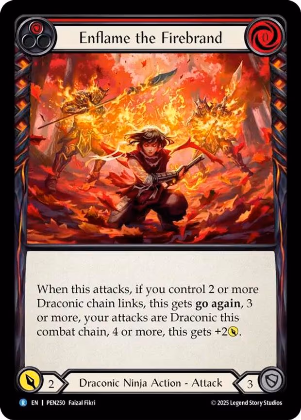 Enflame the Firebrand - Rare (PEN250)