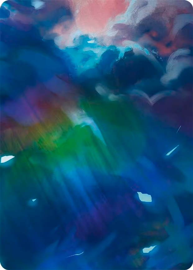 Enlightened Strike // Shelter from the Storm Double Sided Art Card (Bottom Center) - None