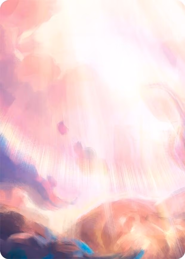 Enlightened Strike // Shelter from the Storm Double Sided Art Card (Top Right) - None