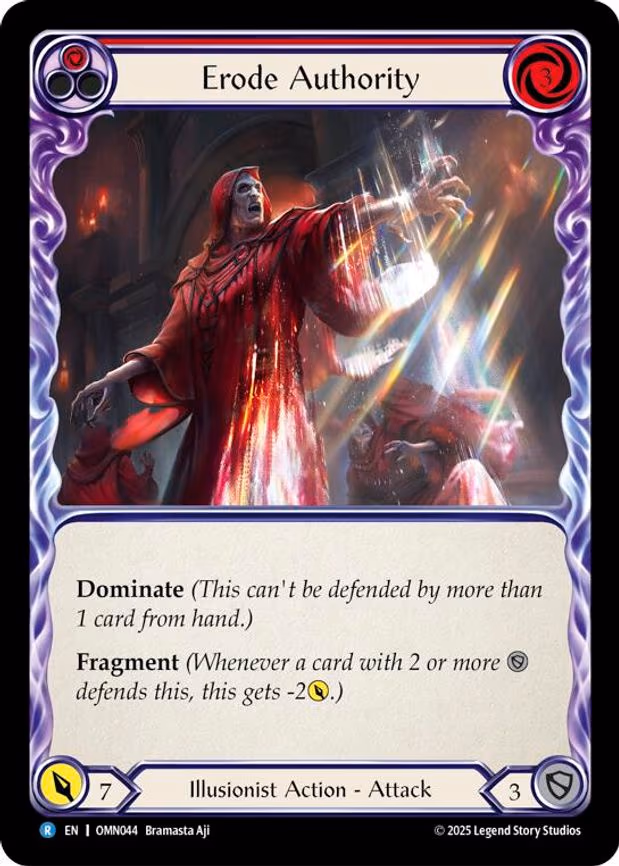 Erode Authority (Red) - Rare (OMN044)