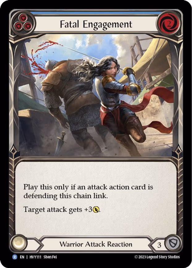 Fatal Engagement (Blue) - Rare (HVY111)