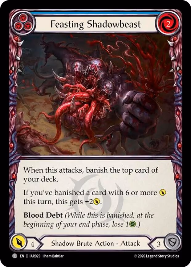 Feasting Shadowbeast (Blue) - Common (IAR025)