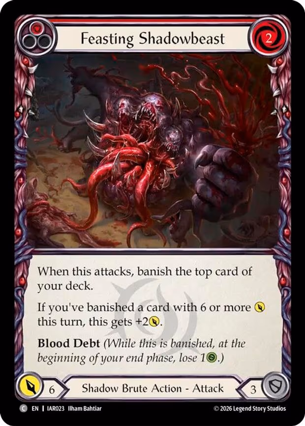 Feasting Shadowbeast (Red) - Common (IAR023)