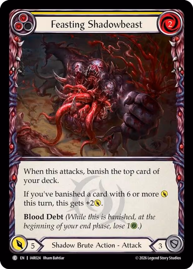 Feasting Shadowbeast (Yellow) - Common (IAR024)