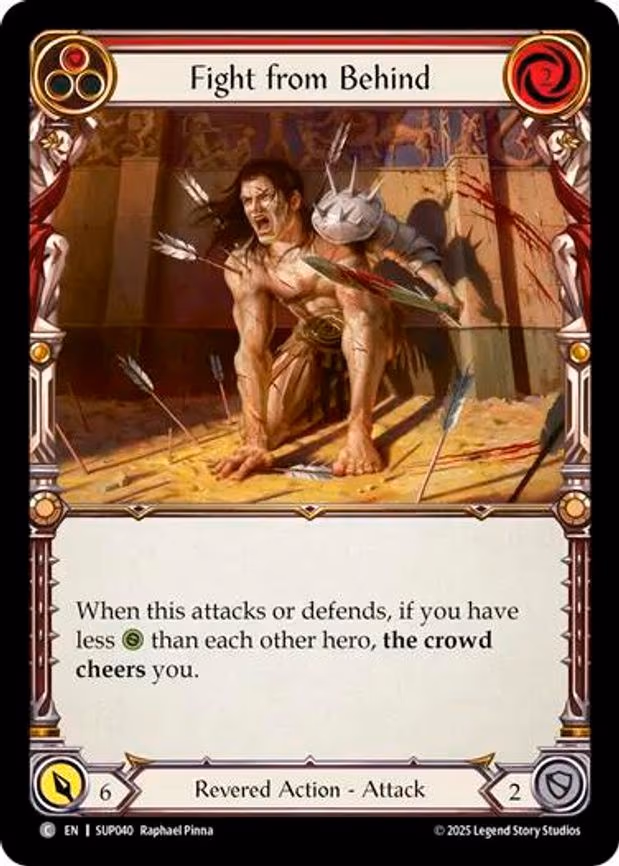 Fight from Behind (Red) - Common (SUP040)