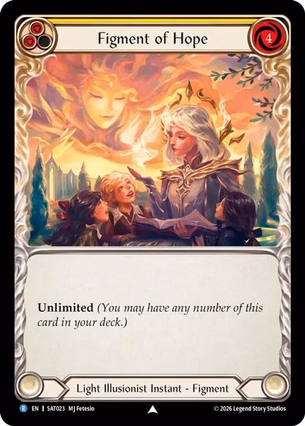 Figment of Hope (Yellow) // Suraya, Archangel of Endless Hope - Rare (SAT023)