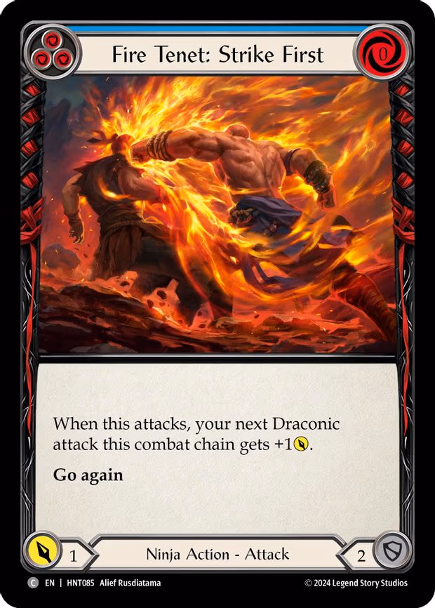 Fire Tenet: Strike First (Blue) - Common (HNT085)