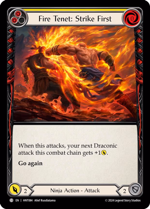 Fire Tenet: Strike First (Yellow) - Common (HNT084)