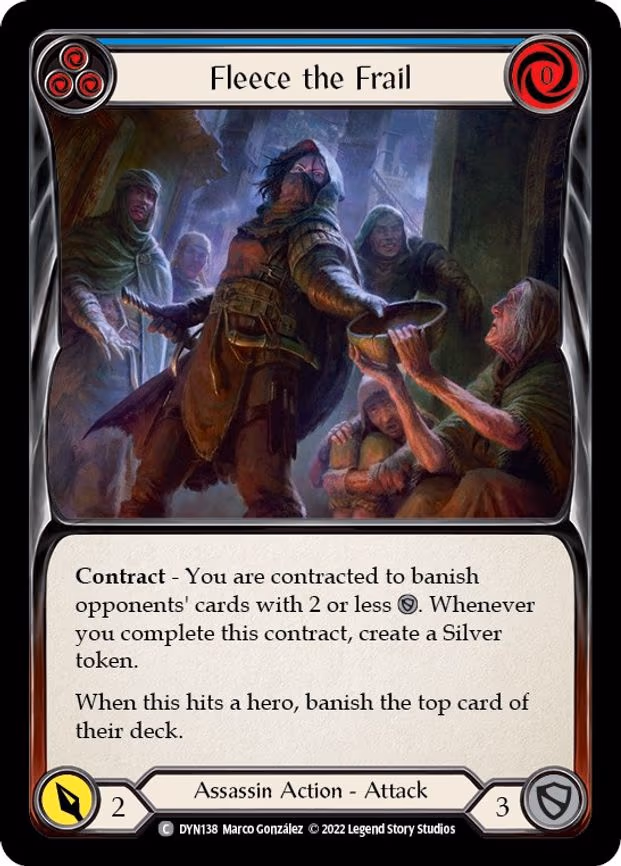 Fleece the Frail (Blue) - Common (DYN138)