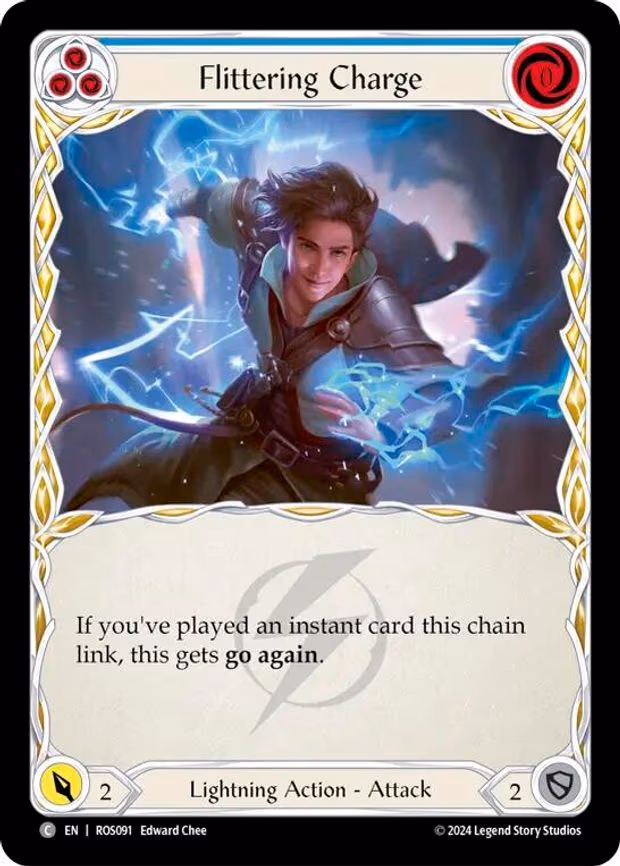 Flittering Charge (Blue) - Common (ROS091)