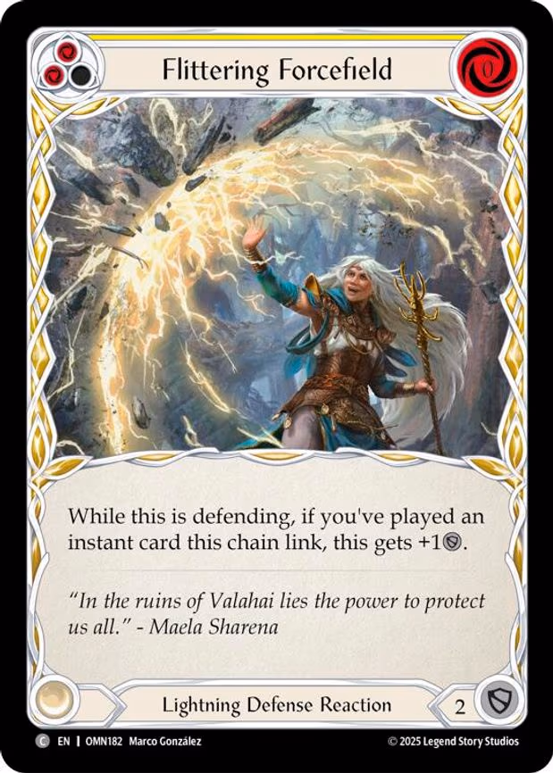 Flittering Forcefield (Yellow) - Common (OMN182)