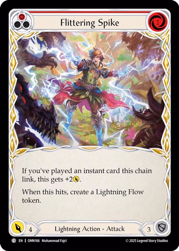 Flittering Spike (Red) - Common (OMN166)