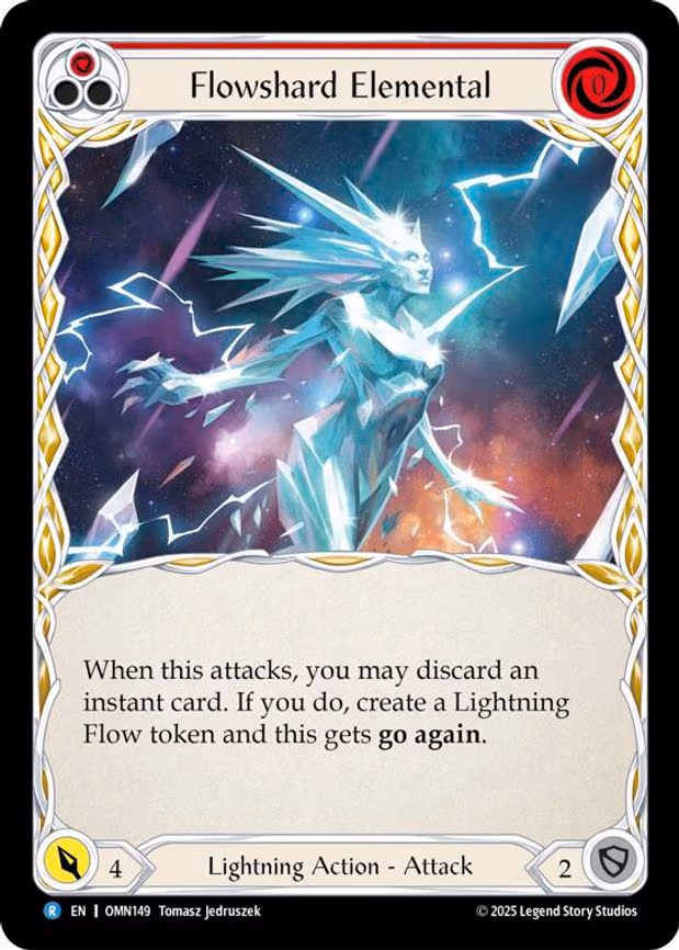 Flowshard Elemental (Red) - Rare (OMN149)