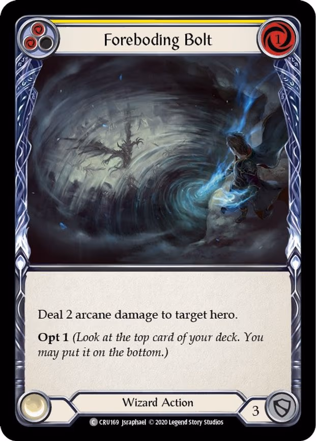 Foreboding Bolt (Yellow) - Common (CRU169)