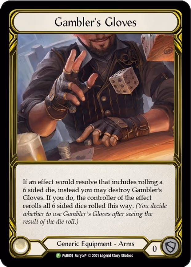 Gambler's Gloves (Golden) - Promo (FAB074)
