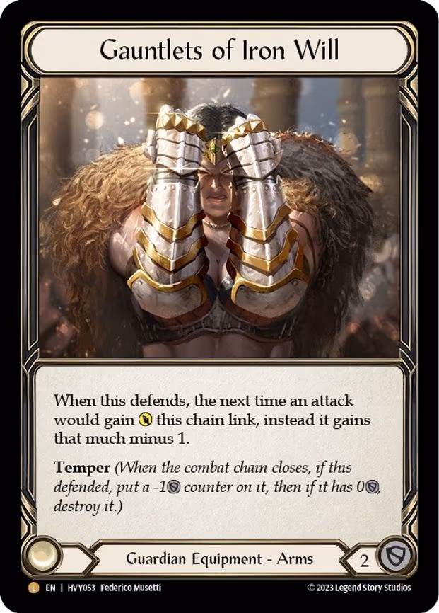 Gauntlets of Iron Will - Legendary (HVY053)