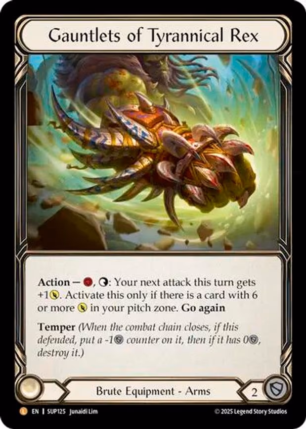 Gauntlets of Tyrannical Rex - Legendary (SUP125)