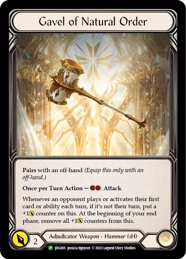 Gavel of Natural Order - Promo (JDG005)