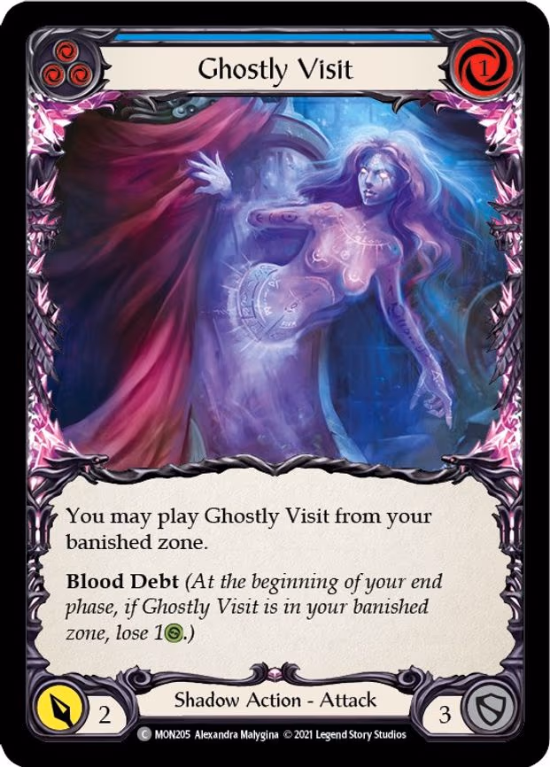 Ghostly Visit (Blue) - Common (MON205)