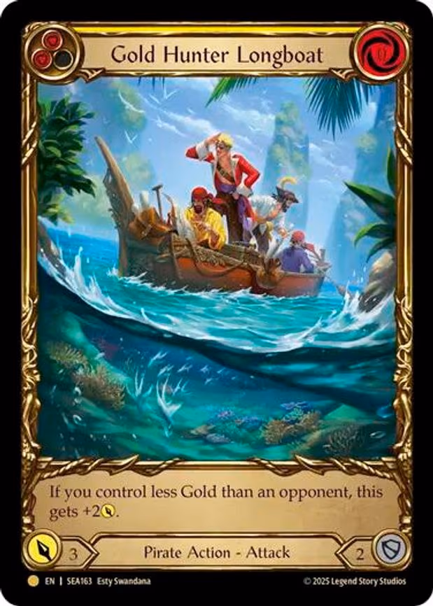 Gold Hunter Longboat (Treasure) - Pirate Booty (SEA163)