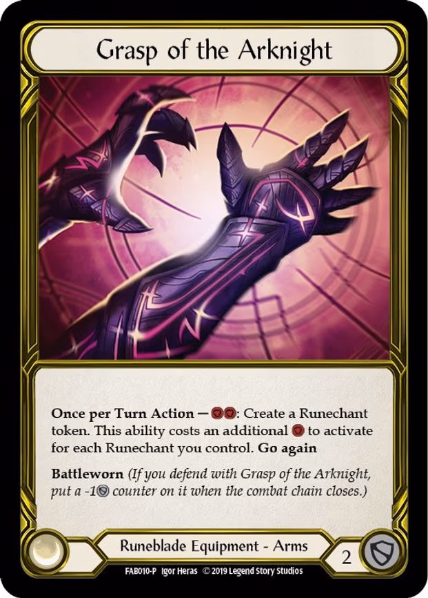 Grasp of the Arknight (Golden) - Promo (FAB010)