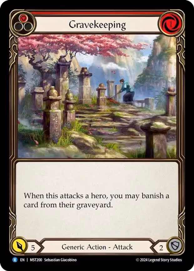 Gravekeeping (Red) - Rare (MST200)