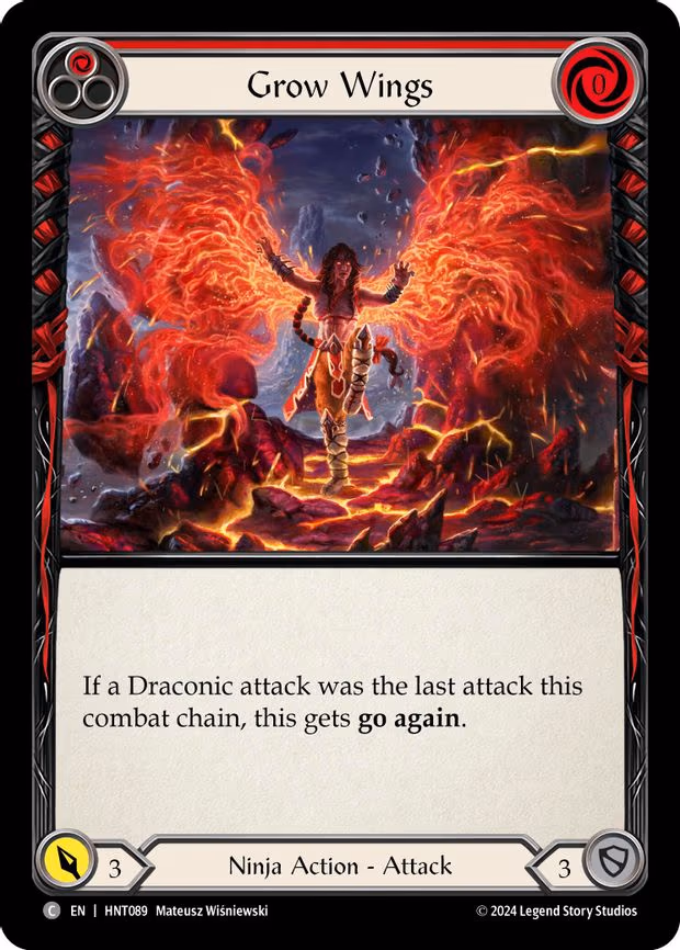 Grow Wings (Red) - Common (HNT089)