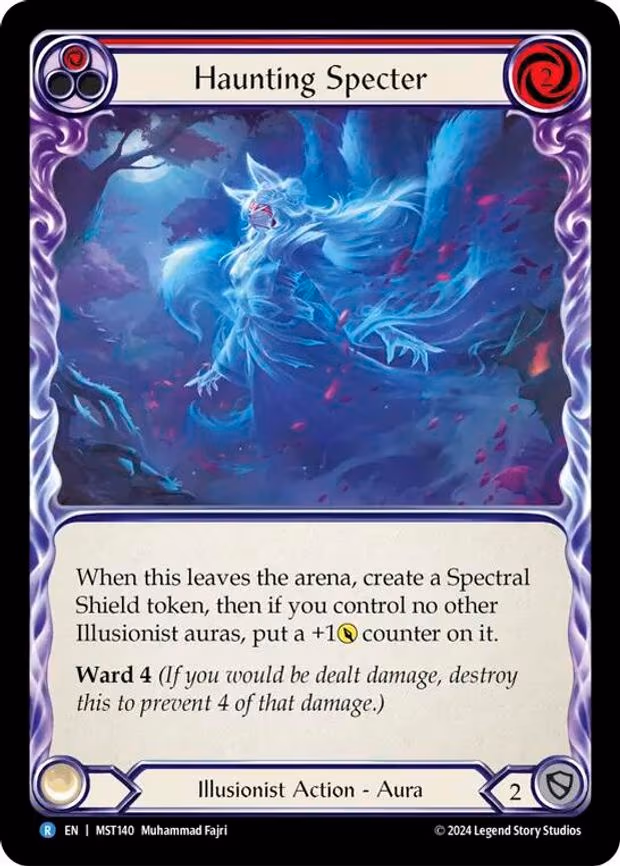 Haunting Specter (Red) - Rare (MST140)