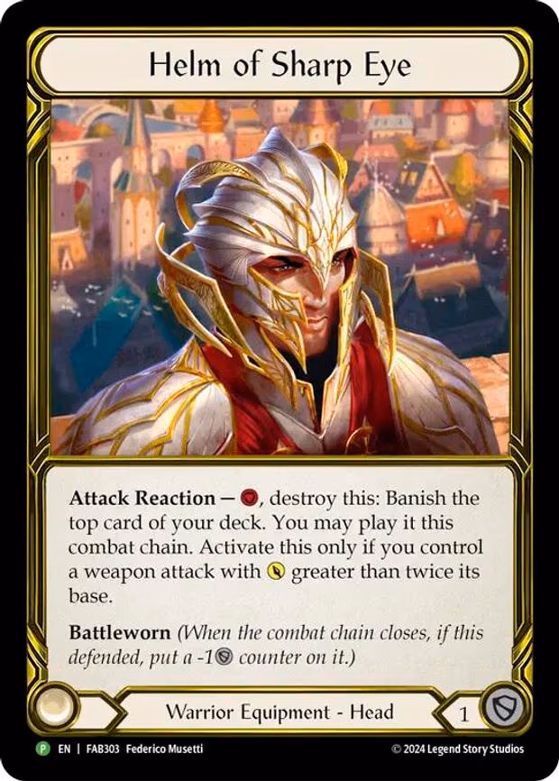Helm of Sharp Eye (Golden) - Promo (FAB303)