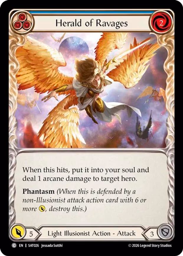Herald of Ravages (Blue) - Common (SAT026)
