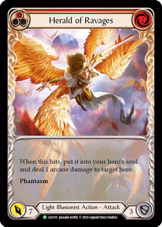 Herald of Ravages (Extended Art) (Red) - Promo (LGS153)
