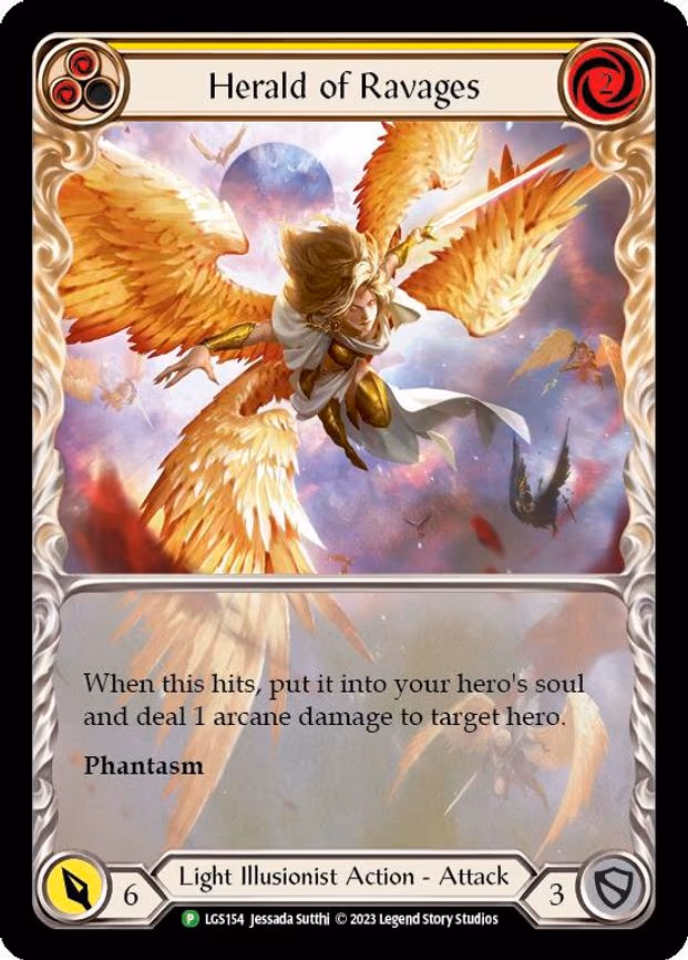 Herald of Ravages (Extended Art) (Yellow) - Promo (LGS154)