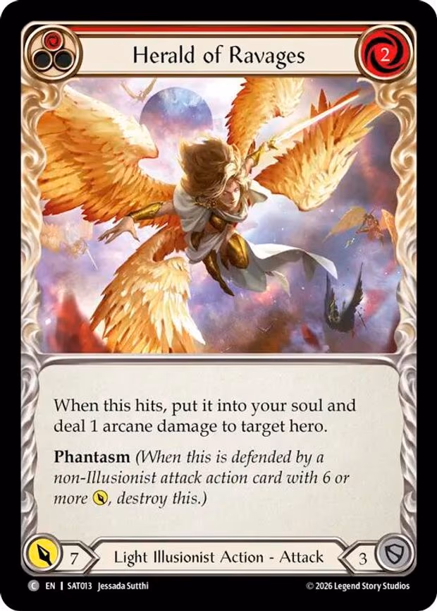 Herald of Ravages (Red) - Common (SAT013)