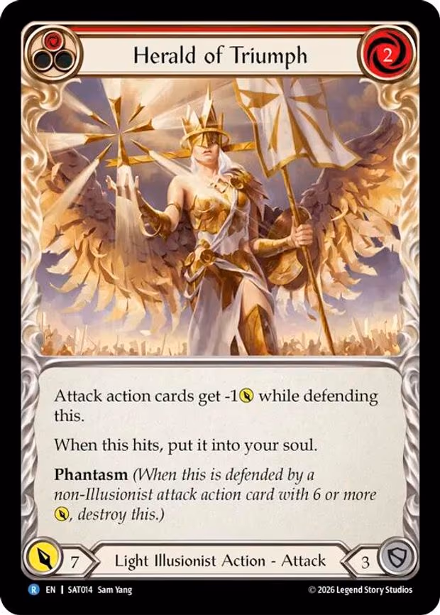 Herald of Triumph (Red) - Rare (SAT014)
