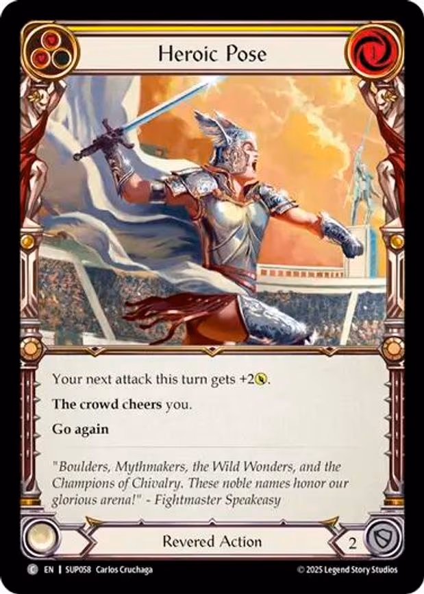 Heroic Pose (Yellow) - Common (SUP058)