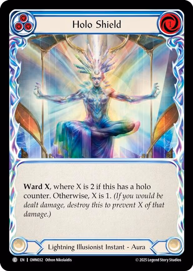 Holo Shield (Blue) - Common (OMN032)
