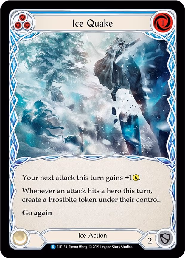 Ice Quake (Blue) - Rare (ELE153)