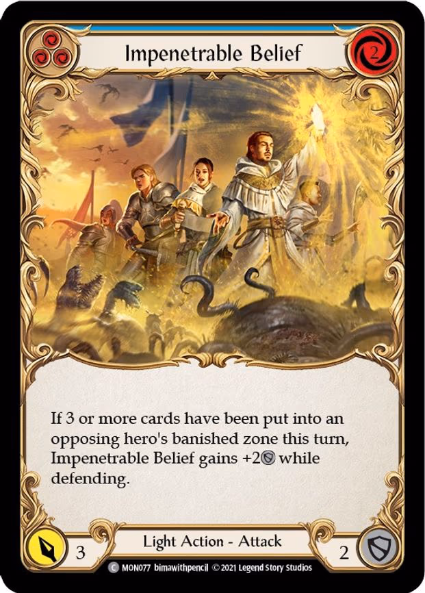 Impenetrable Belief (Blue) - Common (MON077)